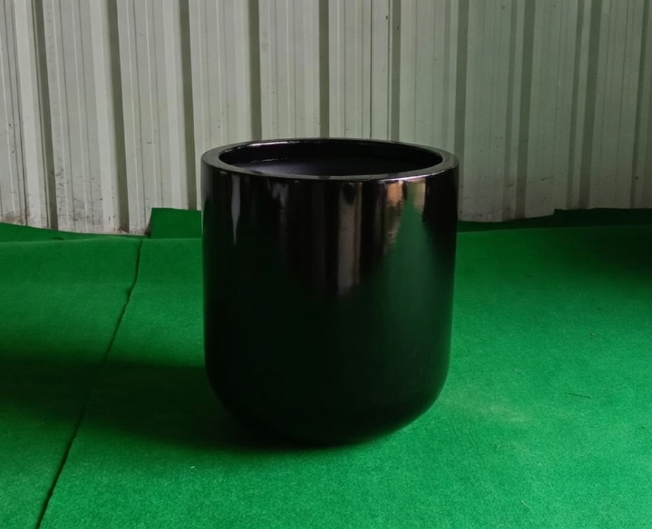 Contemporary Cylindrical FRP Planter