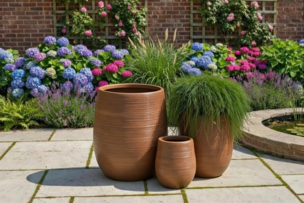 FRP Fiber Pot - Nut Brown-N (0419)