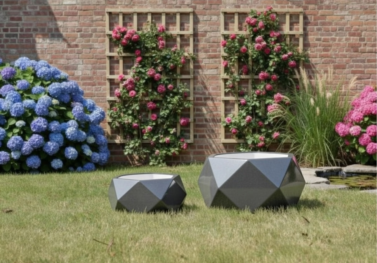 Geo Cutout Low Round Bowl