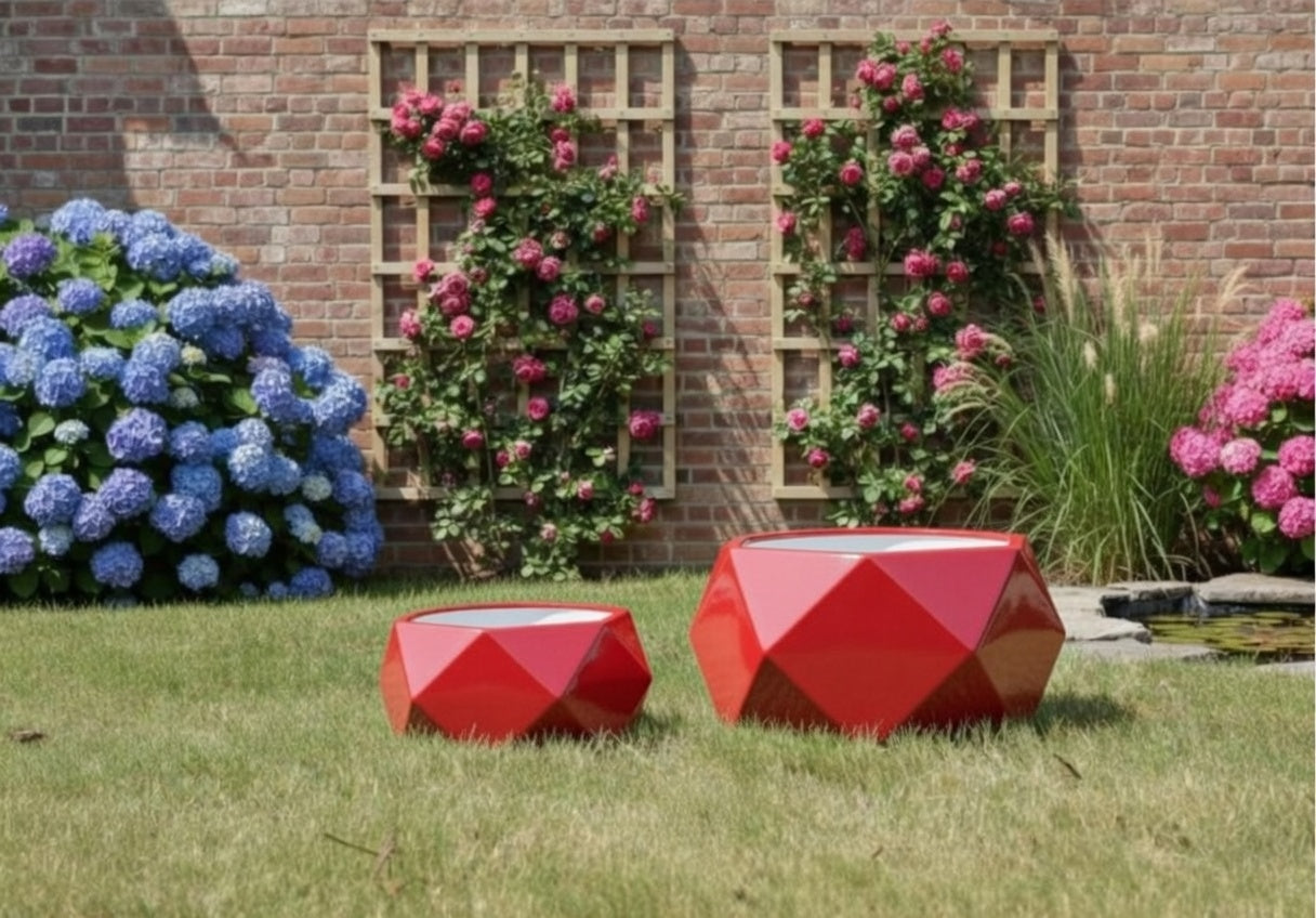 Geo Cutout Low Round Bowl