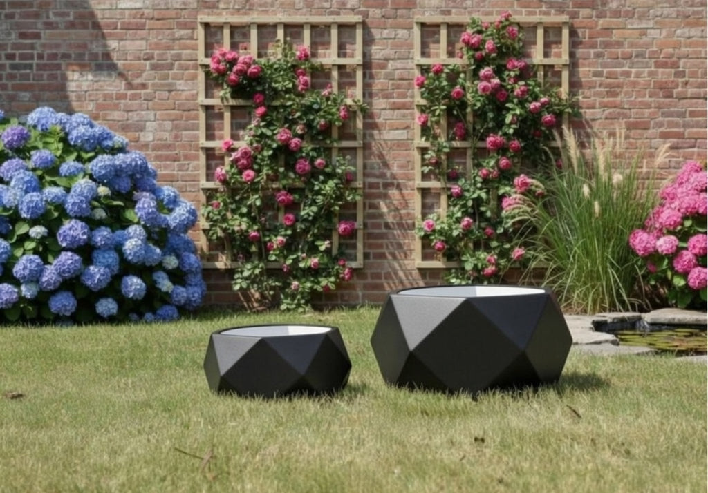 Geo Cutout Low Round Bowl