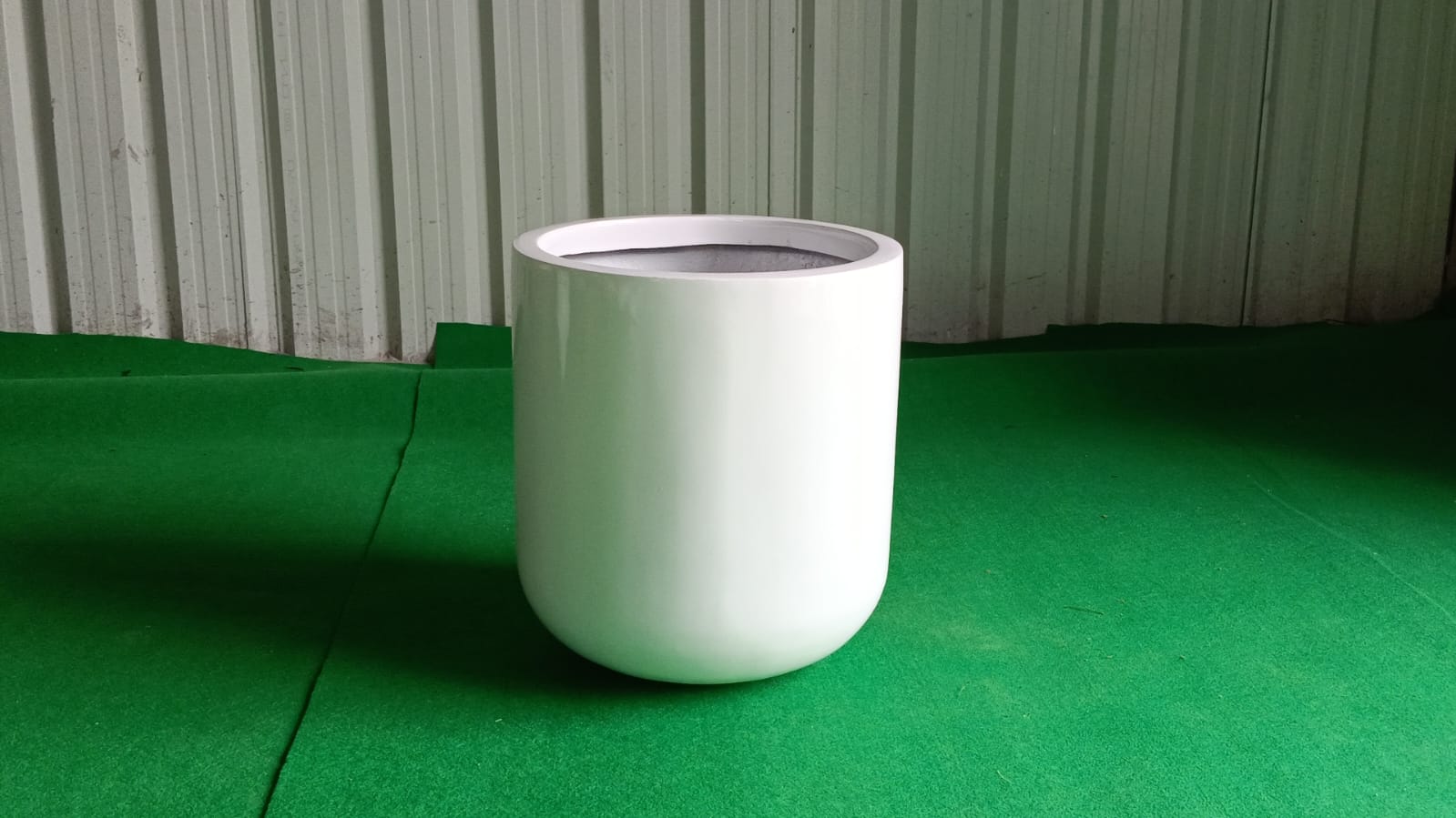 Contemporary Cylindrical FRP Planter