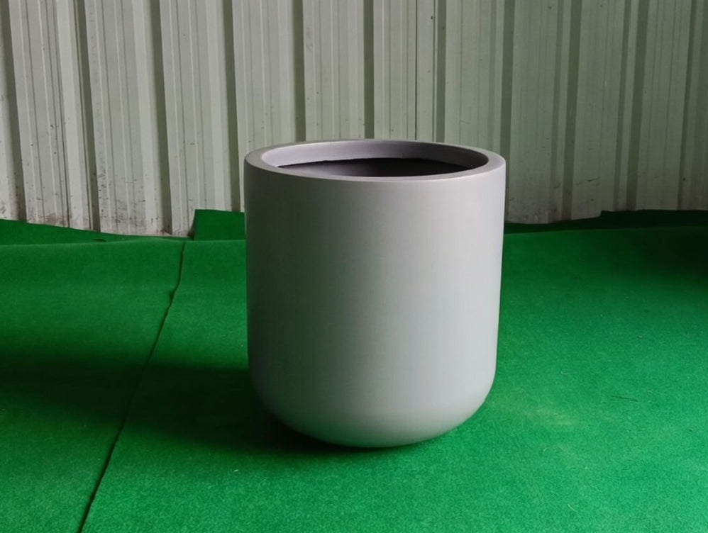 Contemporary Cylindrical FRP Planter